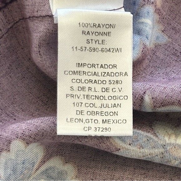 Stetson Women’s Wine Rayon/Nylon Floral Swing Fit & Flare Dress 4 Boho Western - Picture 8 of 8